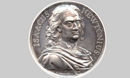 Aργυρό μετάλλιο για τον Iσαάκ Nεύτωνα (1643-1727), χαράκτης: J. Dassier, περ. 1733. NM 483A.