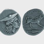 Κοινό Αιτωλών, 270-168 π.Χ., αργυρό ημίδραχμο (τριώβολο). ΝΜ 1900-1 Κ΄ 3.