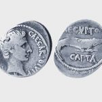 Oκταβιανός, 31 π.X. – 14 μ.X., δηνάριο με την κατάληψη της Αιγύπτου (29-27 π.Χ.). NM 8601
